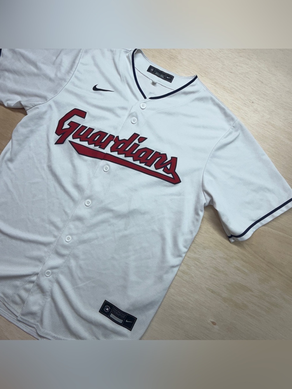 Nike Cleveland Guardians Steven Kwan #38 Home Jersey White Men’s Size Large L